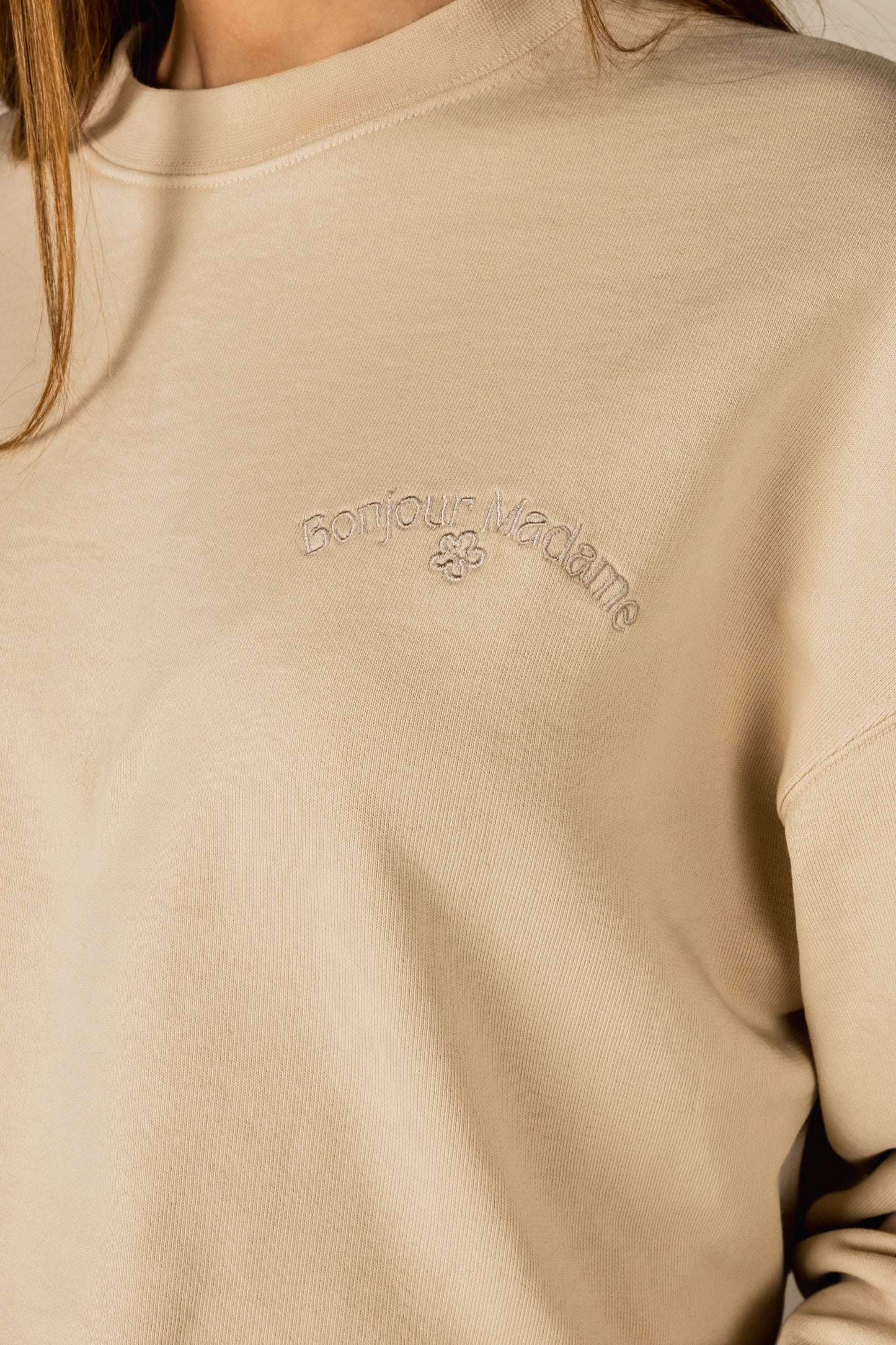 Sweatshirt Bonjour Madame - Mocha