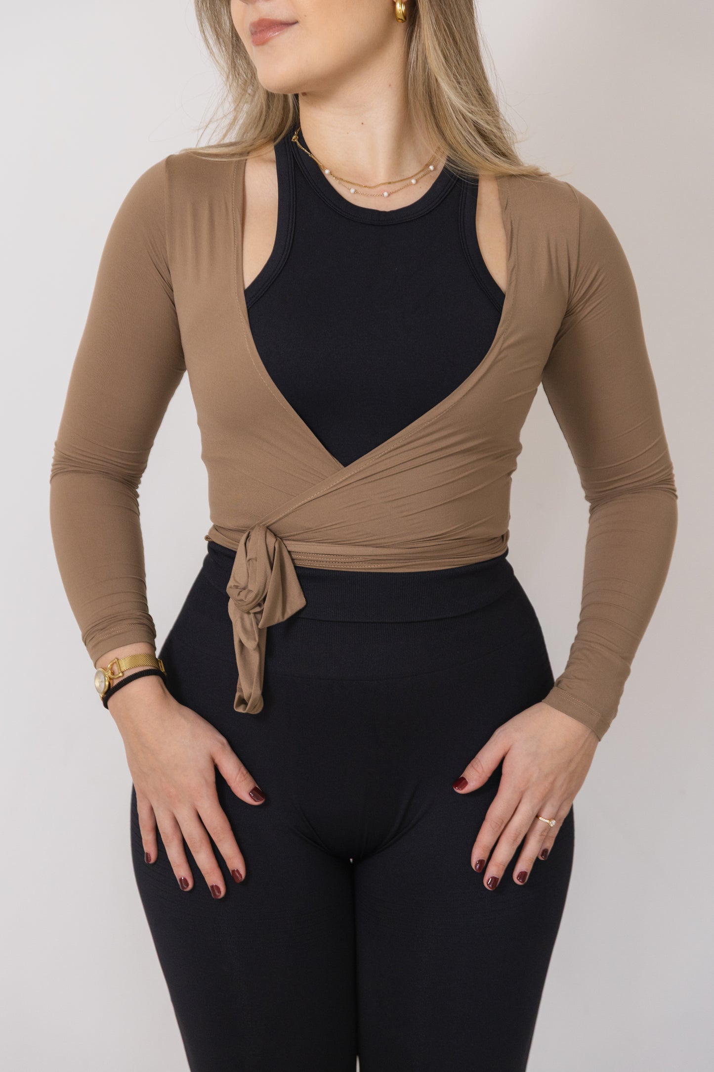 Top Cruzado Ballet - Toffee