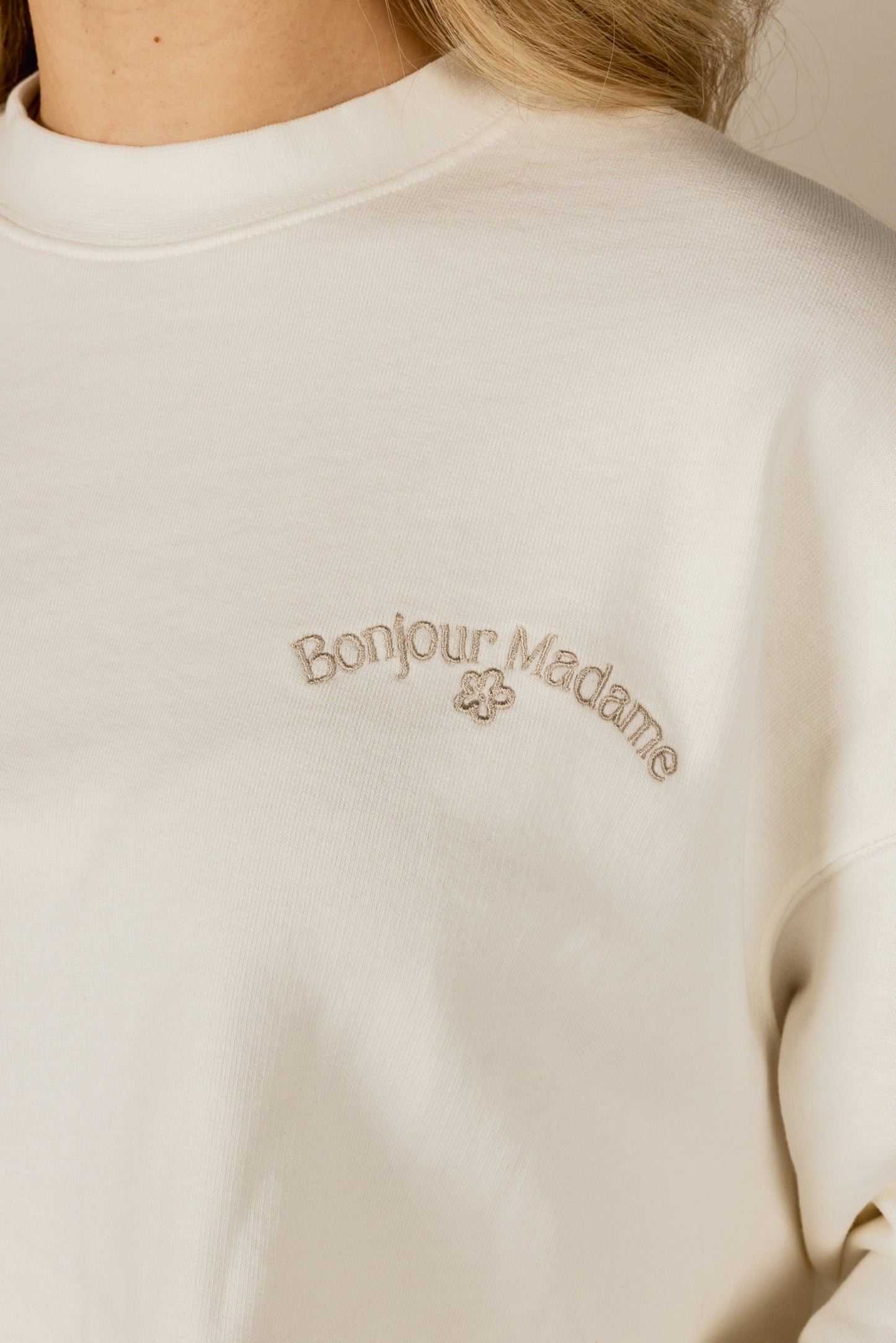 Sweatshirt Bonjour Madame - Coconut
