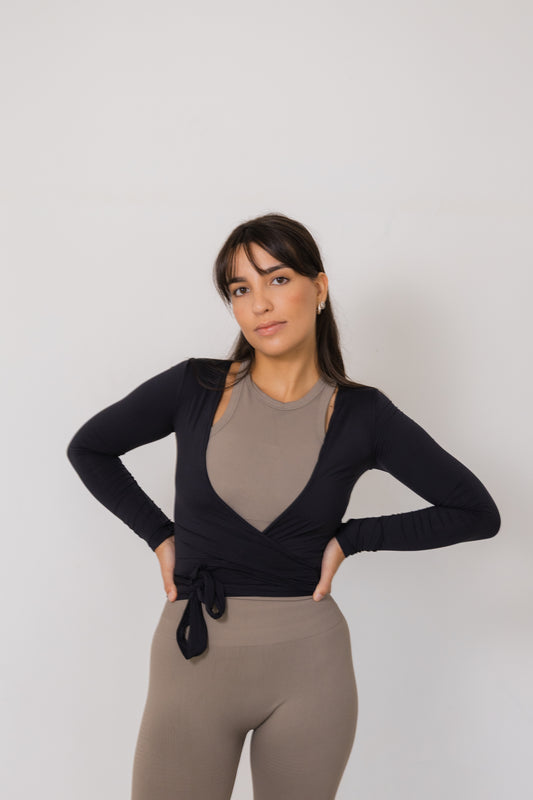 Top Cruzado Ballet - Preto